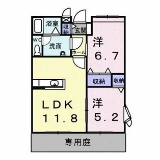 エターナル ポート【1階】の間取り