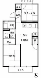 ファミール阪和【1階】の間取り