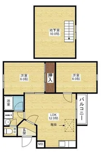 パティオ小松【1階】の間取り