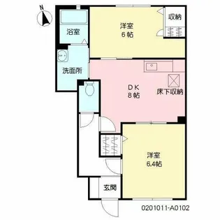エーデルハイムCHIYO【1階】の間取り