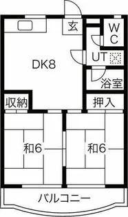 レジデンス光和N104【2階】の間取り