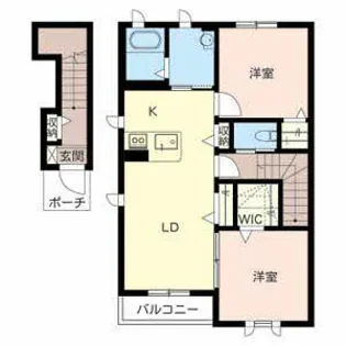 ブリージー・ガーデン【0201号室】の間取り