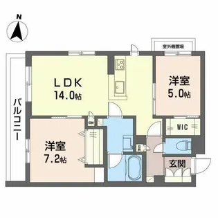 シャーメゾン セレジェイラ【0202号室】の間取り