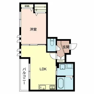 サンライズ西ノ京【0401号室】の間取り