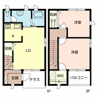 コーラル篠A・B・C【A102号室】の間取り