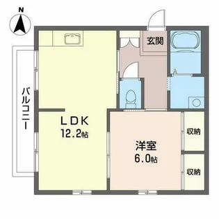 ディアス篠原【0201号室】の間取り