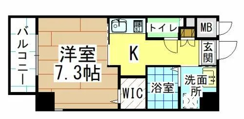 福岡県北九州市八幡西区黒崎2丁目【マンション】の間取り