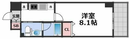 グルーヴ日本橋【3階】の間取り