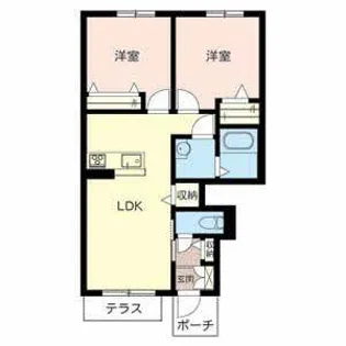 ドルチェ・ヴィータ【0102号室】の間取り