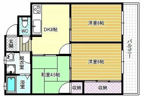 ヴィラサンシャイン【1階】の間取り