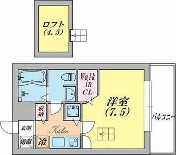 ワコーレヴィアノ上沢【2階】の間取り