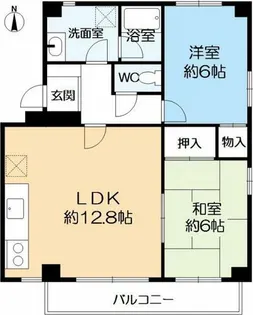 ラピーヌⅡ【3階】の間取り