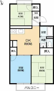 ハートランド逆瀬川【2階】の間取り