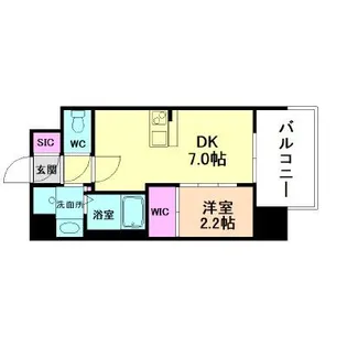 セレニテ十三ミラク【4階】の間取り