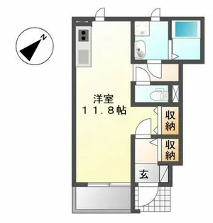 つぼみハイツ【1階】の間取り