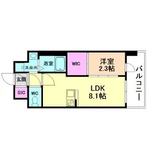 セレニテ十三ミラク【11階】の間取り