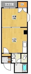 NYK針中野【4階】の間取り