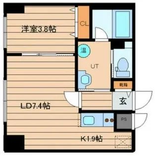 レガート東区役所前A棟【10階】の間取り