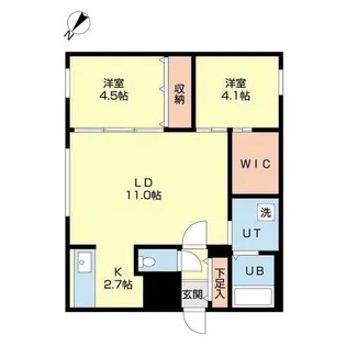 Progress東区役所前【3階】の間取り
