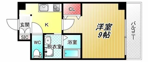 ル・クール長瀬【3階】の間取り