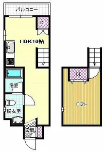 ラ・コートはびきの【4階】の間取り