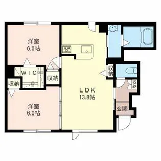 JAZZ2【00101号室】の間取り