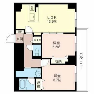 セーヌ ラヴィ【00601号室】の間取り