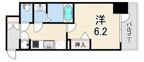 アドバンス神戸セラフィム【10階】の間取り