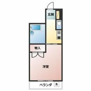 ビューコートKF【307号室】の間取り
