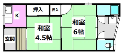 山口文化【2階】の間取り