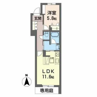 シャーメゾンNAC【0101号室】の間取り