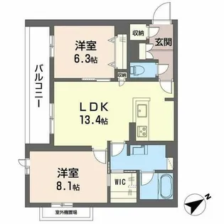シャーメゾン スターセント【3階】の間取り
