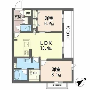 シャーメゾン スターセント【3階】の間取り