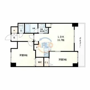 グラマシー京橋【11階】の間取り