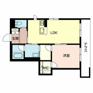 レフィシア西院【0101号室】の間取り
