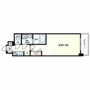 S-RESIDENCE難波大国町domina【3階】の間取り