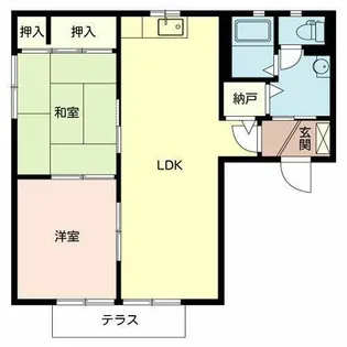 グランデール C棟【1階】の間取り