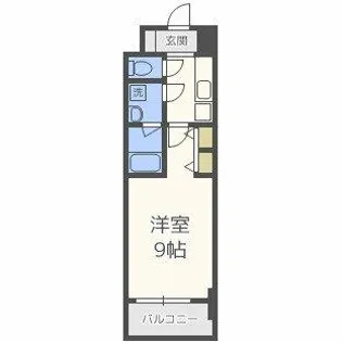 スプランディッド淀屋橋DUE【10階】の間取り