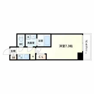 S-RESIDENCE新大阪WEST【12階】の間取り