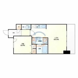 スプランティッド新大阪キャトル【9階】の間取り