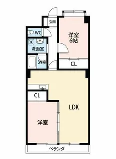 御幸レジデンス【4B号室】の間取り