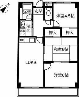 第2メゾンたけ宗【502号室】の間取り