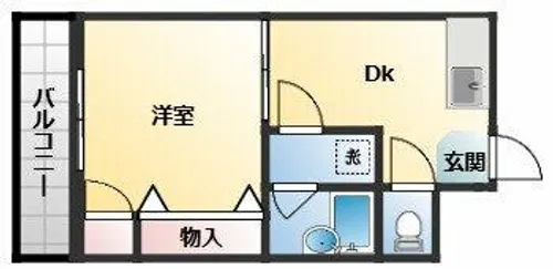 コア千代鶴【2階】の間取り