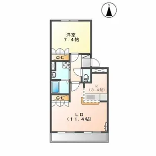 パレアブルク【1階】の間取り