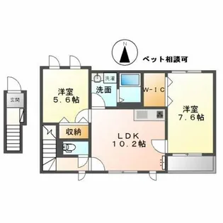 Maison Abelia(メゾン アベリア)【2階】の間取り