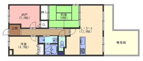 グラン・エスポワール【1階】の間取り