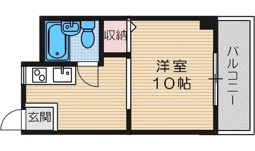 山崎第10マンション【302号室】の間取り