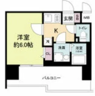 エスリードレジデンス梅田グランゲート【14階】の間取り