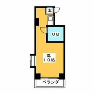 ラフィネ浜【2B号室】の間取り