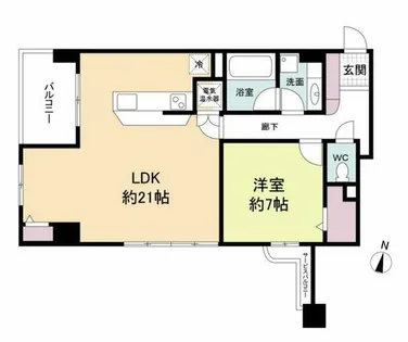 グレンパーク梅田北【7階】の間取り